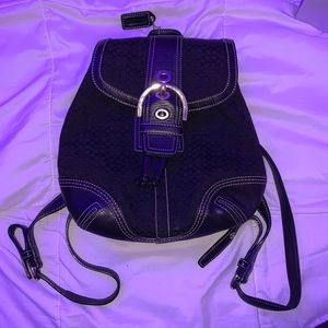Coach mini backpack
